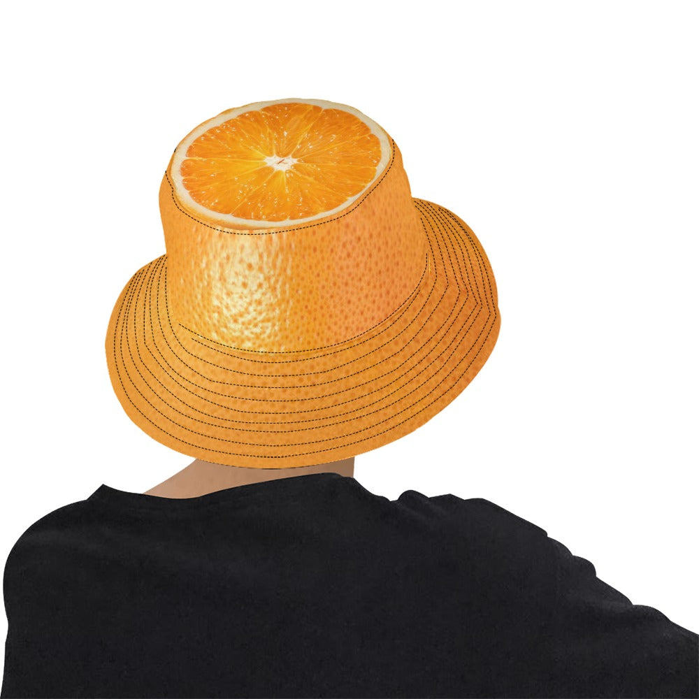 ORANGE BUCKET HAT