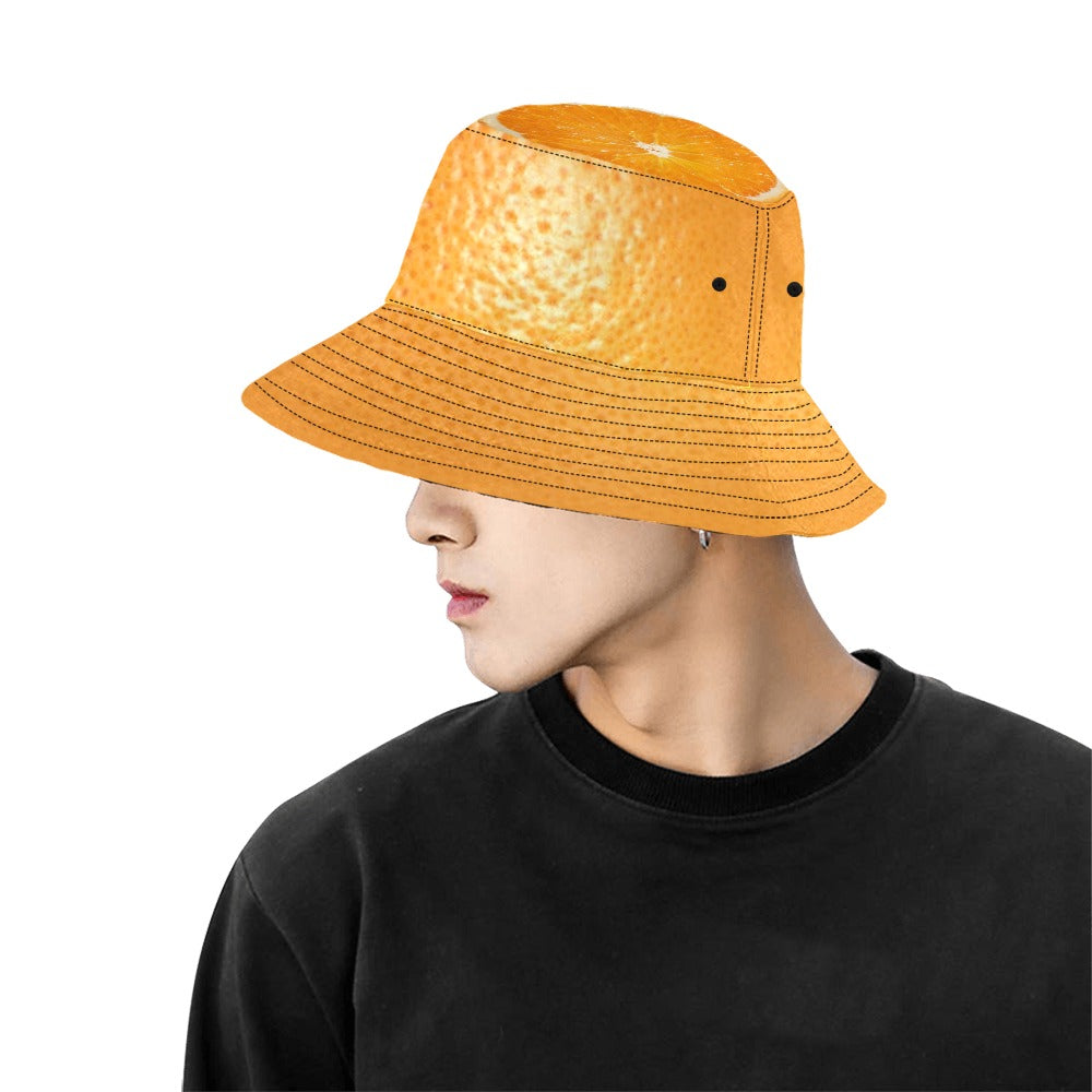 ORANGE BUCKET HAT