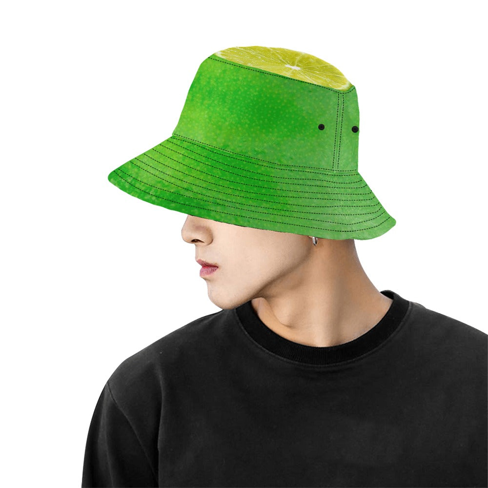 LIME BUCKET HAT