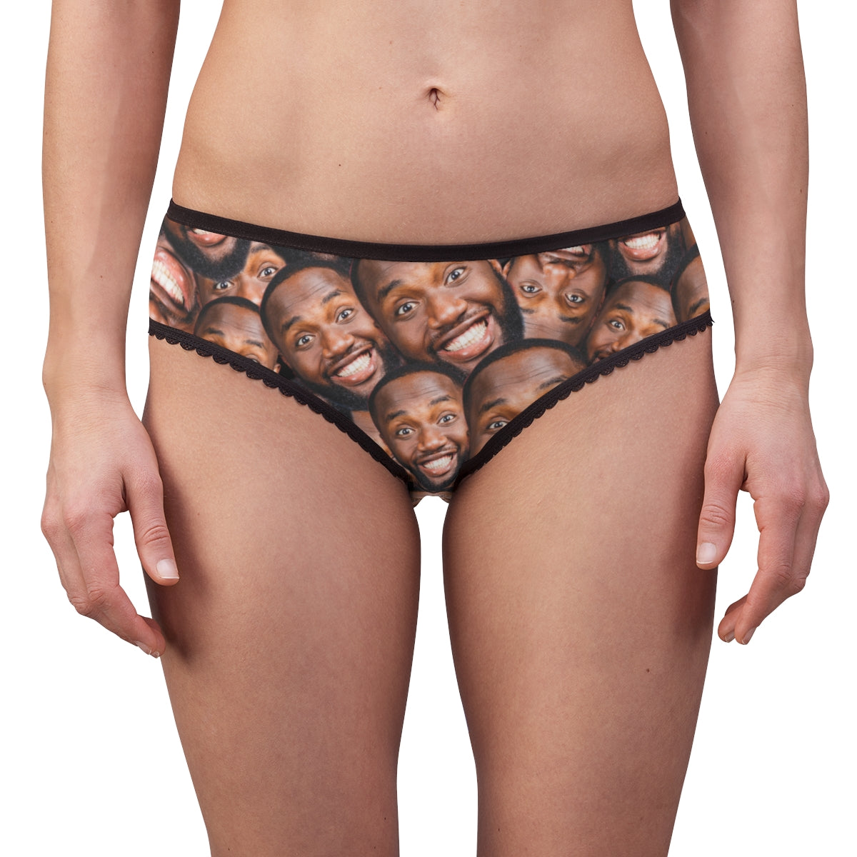 Custom Face Underwear Personalised Funny Women's Panties Briefs