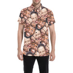 CUSTOM MENS SHORT SLEEVE SHIRT • FACES ALLOVER • UPLOAD ANY FACE PHOTO