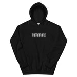 CUSTOM UNISEX HOODIE • RAP STYLE FONT • 1 •