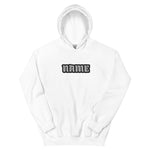 CUSTOM UNISEX HOODIE • RAP STYLE FONT • 1 •