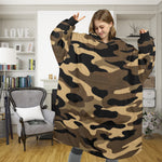 SHNOODIE | CAMO BROWN | ONE-SIZE | Unisex Blanket Hoodie