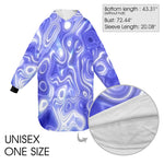 SHNOODIE | HOLOGRAPHIC BLUE | ONE-SIZE | Unisex Blanket Hoodie