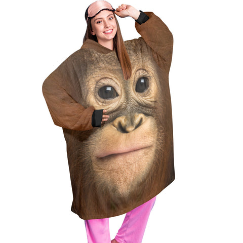 SHNOODIE | BABY ORANGUTANG | ONE-SIZE | Unisex Blanket Hoodie