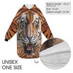 SHNOODIE | TIGER | ONE-SIZE |Unisex Blanket Hoodie (Model H59)