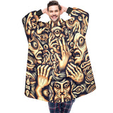 SHNOODIE | WIERD HANDS FACES | ONE-SIZE | Unisex Blanket Hoodie