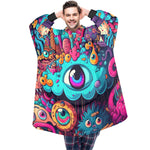 SHNOODIE | PSYCHEDELIC EYES MONSTERS | ONE-SIZE | Unisex Blanket Hoodie