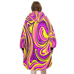 SHNOODIE | PSYCHEDELIC COLOURFUL WARPED | ONE-SIZE | Unisex Blanket Hoodie