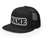 CUSTOM NAME • SNAPBACK TRUCKER CAP • ADD ANY NAME/WORD/YEAR/DATE/AGE/NUMBER