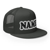 CUSTOM NAME • SNAPBACK TRUCKER CAP • ADD ANY NAME/WORD/YEAR/DATE/AGE/NUMBER