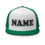 CUSTOM NAME • SNAPBACK TRUCKER CAP • ADD ANY NAME/WORD/YEAR/DATE/AGE/NUMBER