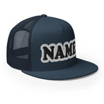 CUSTOM NAME • SNAPBACK TRUCKER CAP • ADD ANY NAME/WORD/YEAR/DATE/AGE/NUMBER