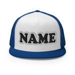 CUSTOM NAME • SNAPBACK TRUCKER CAP • ADD ANY NAME/WORD/YEAR/DATE/AGE/NUMBER