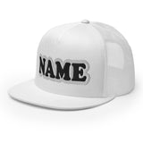 CUSTOM NAME • SNAPBACK TRUCKER CAP • ADD ANY NAME/WORD/YEAR/DATE/AGE/NUMBER