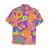 HAWAIIAN SHIRT | RETRO PSYCHEDELIC FLOWER POWER | UNISEX |