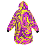 SHNOODIE | PSYCHEDELIC COLOURFUL WARPED | ONE-SIZE | Unisex Blanket Hoodie