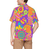 HAWAIIAN SHIRT | RETRO PSYCHEDELIC FLOWER POWER | UNISEX |