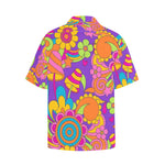 HAWAIIAN SHIRT | RETRO PSYCHEDELIC FLOWER POWER | UNISEX |