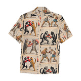 HAWAIIAN SHIRT | CATS BOXING POSTMODERNIST 1A | UNISEX