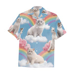 HAWAIIAN SHIRT | PRIDE RAINBOW CATS 1A | UNISEX |