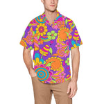 HAWAIIAN SHIRT | RETRO PSYCHEDELIC FLOWER POWER | UNISEX |