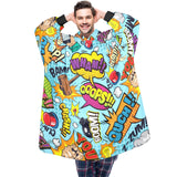 SHNOODIE | POP-ART WHAM | ONE-SIZE | Unisex Blanket Hoodie