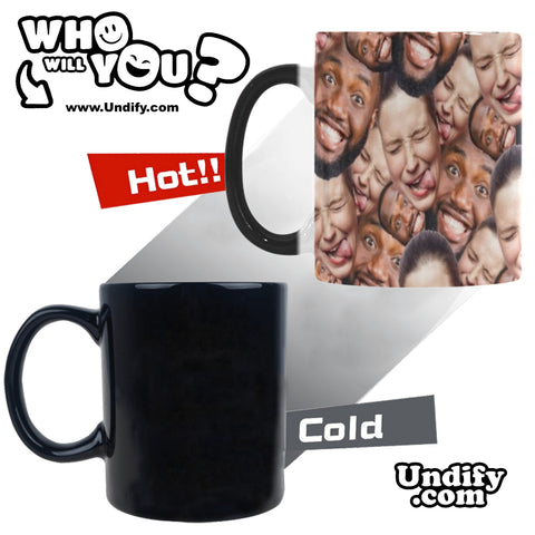 CUSTOM MAGIC MUG • FACES ALLOVER • UPLOAD ANY FACE PHOTO