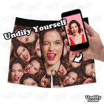 undify yourself custom faces photograph personalised any face facemash photo awesome cool amazing sick best customized birthday christmas secret santa valentines wedding engagement stag hen gift present sports underwear socks boxer shorts briefs knickers