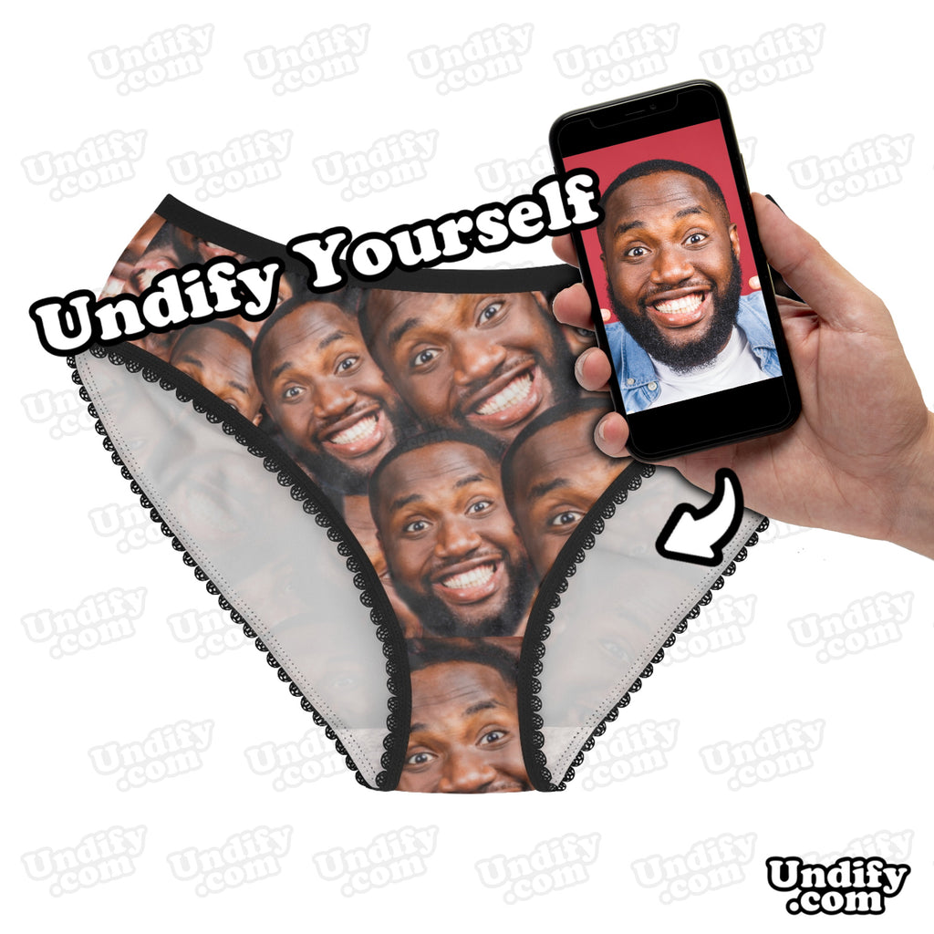 Funny Knickers With Your Face Printed on Them Cotton Knickers