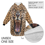 SHNOODIE | LEOPARD | ONE-SIZE |Unisex Blanket Hoodie (Model H59)