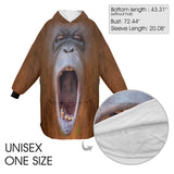 SHNOODIE | ORANGUTAN | ONE-SIZE | Unisex Blanket Hoodie