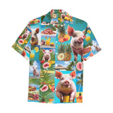 HAWAIIAN SHIRT | TROPICAL PIGS | UNISEX 1A