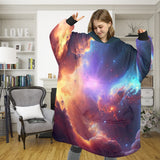 SHNOODIE | SPACE GALAXY NEBULA | ONE-SIZE | Unisex Blanket Hoodie