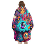 SHNOODIE | PSYCHEDELIC EYES MONSTERS | ONE-SIZE | Unisex Blanket Hoodie