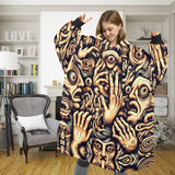 SHNOODIE | WIERD HANDS FACES | ONE-SIZE | Unisex Blanket Hoodie