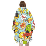 SHNOODIE | POP-ART SNAP | ONE-SIZE | Unisex Blanket Hoodie