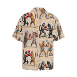 HAWAIIAN SHIRT | CATS BOXING POSTMODERNIST 1A | UNISEX