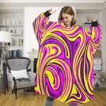 SHNOODIE | PSYCHEDELIC COLOURFUL WARPED | ONE-SIZE | Unisex Blanket Hoodie