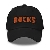 CUSTOM DAD HAT • ROCKS STYLE FONT • 1 •