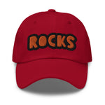 CUSTOM DAD HAT • ROCKS STYLE FONT • 1 •