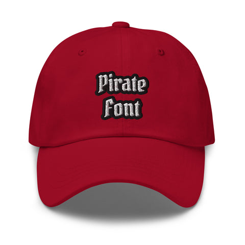 CUSTOM DAD HAT • PIRATE STYLE FONT • 2 •