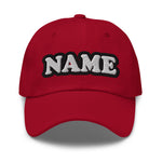 CUSTOM NAME • DAD HAT • ADD ANY NAME/WORD/YEAR/DATE/AGE/NUMBER