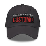 CUSTOM DAD HAT. ADD YOUR TEXT.