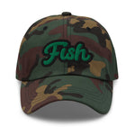 CUSTOM DAD HAT • FISH STYLE FONT • 1 •