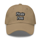 CUSTOM DAD HAT • PIRATE STYLE FONT • 2 •