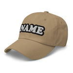 CUSTOM NAME • DAD HAT • ADD ANY NAME/WORD/YEAR/DATE/AGE/NUMBER