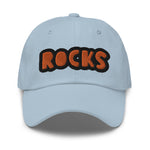 CUSTOM DAD HAT • ROCKS STYLE FONT • 1 •