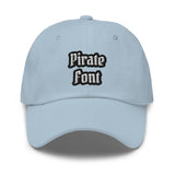 CUSTOM DAD HAT • PIRATE STYLE FONT • 2 •